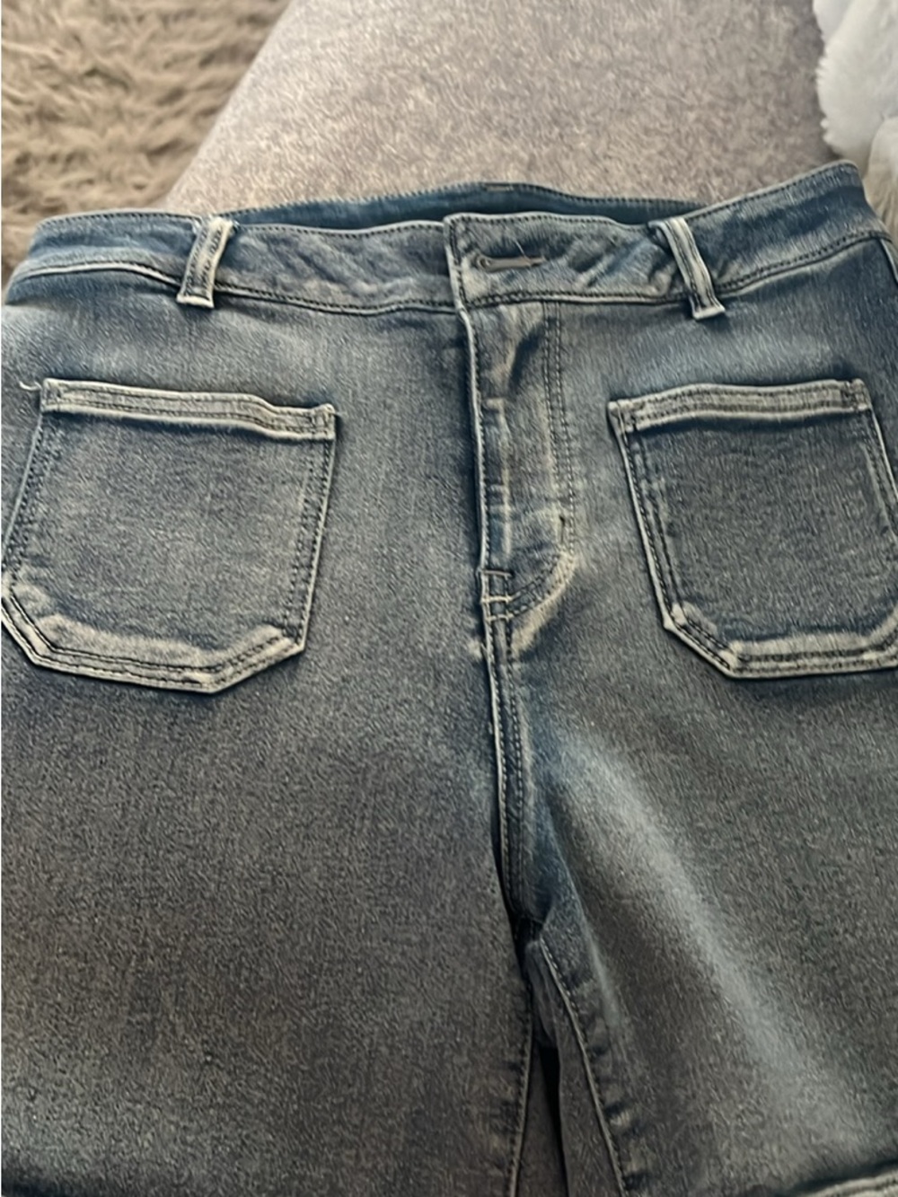 High-Rise Women's shorts  in Medium Blue 
Very soft and stretchy